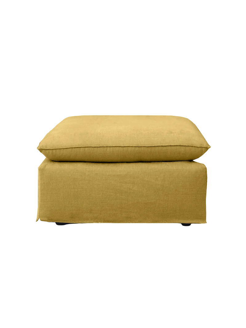 Hocker Leana – moderner Designhocker mit abziehbarer Husse