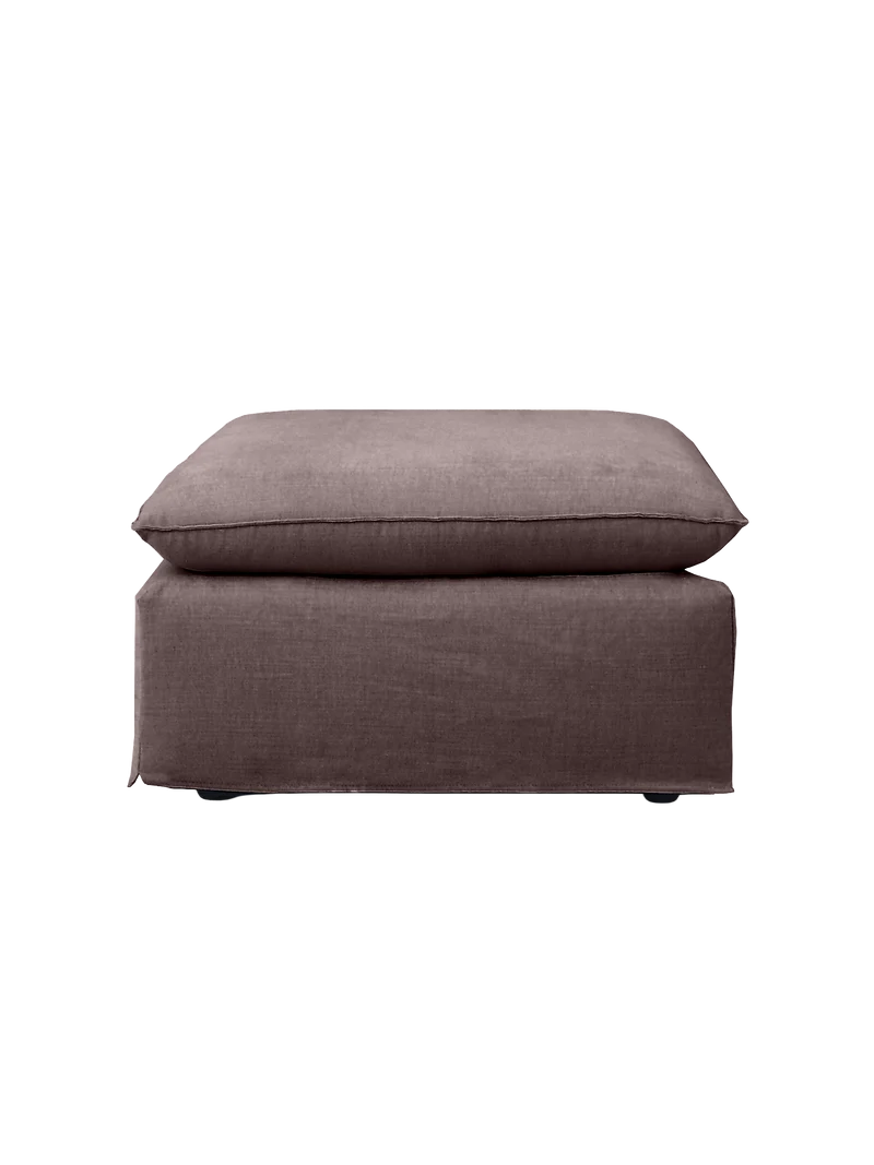 Hocker Leana – moderner Designhocker mit abziehbarer Husse