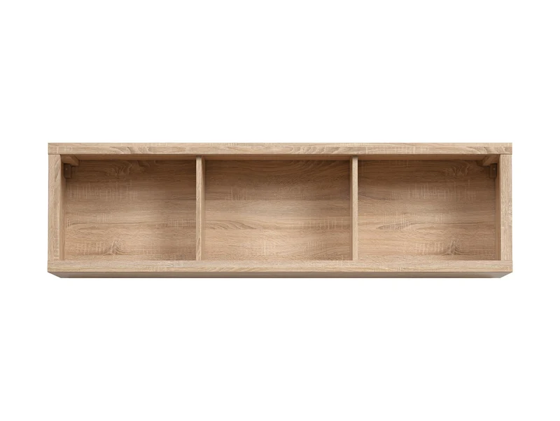 Kaspian Open Wall Cabinet | Sonoma Oak | No Doors | 143.5×40 cm | Max 10 kg