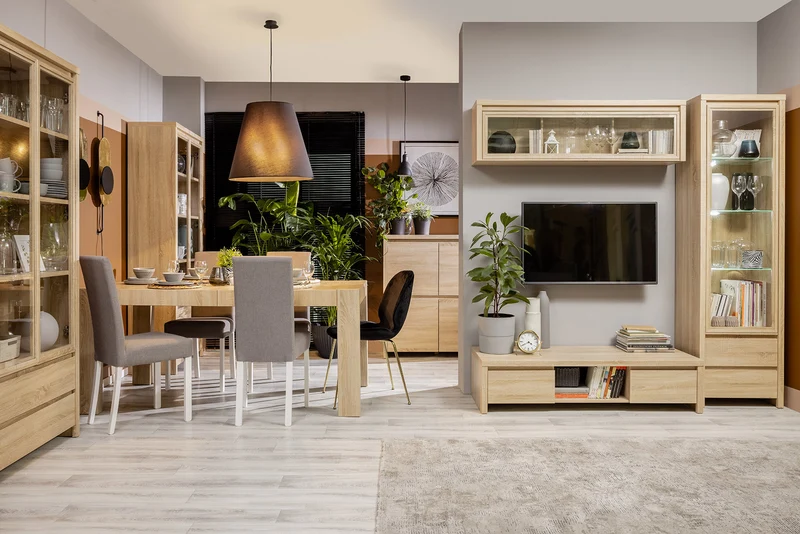 Kaspian Open Wall Cabinet | Sonoma Oak | No Doors | 143.5×40 cm | Max 10 kg