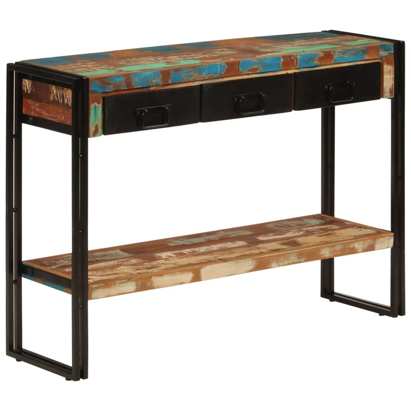 Konsolentisch 110x30x76 cm Altholz Massiv