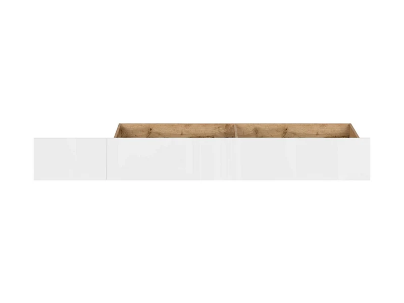 Nuis Under-Bed Drawer 80×200 cm – Wotan Oak & White Mirror Gloss, Fits Nuis 90 Bed