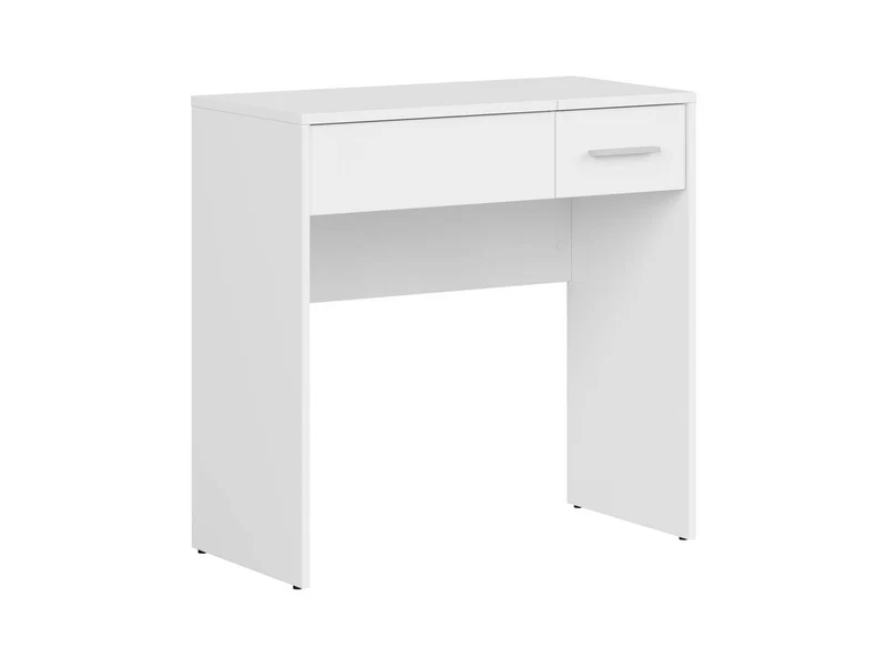 Nepo Plus Dressing Table 80 cm – White, 1 Drawer, Doubles as Desk