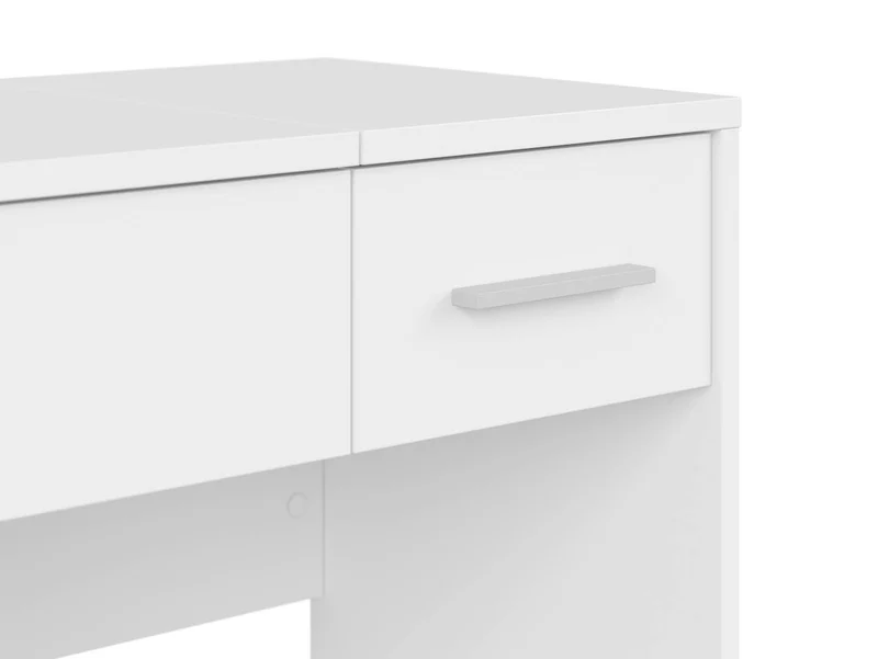 Nepo Plus Dressing Table 80 cm – White, 1 Drawer, Doubles as Desk