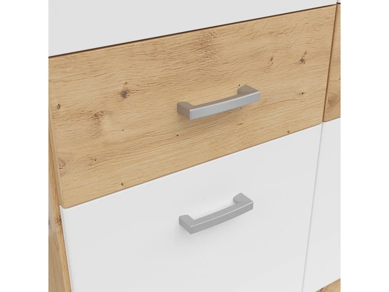 Brando 3 Wardrobe 3-Door with 6 Drawers – Artisan Oak / White
