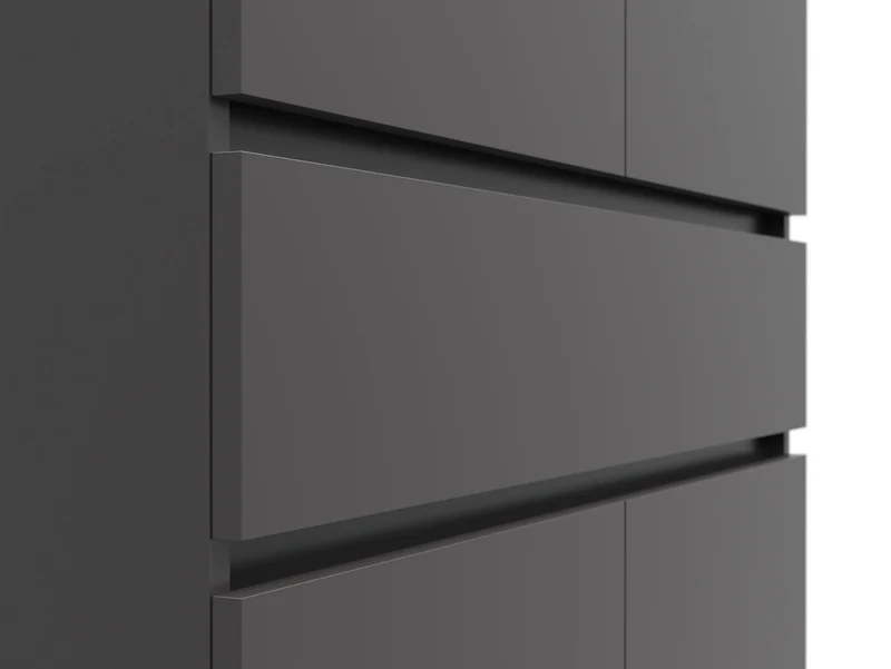 Yamael Hallway Cabinet 2-Door with Drawer – Graphite / Artisan Oak