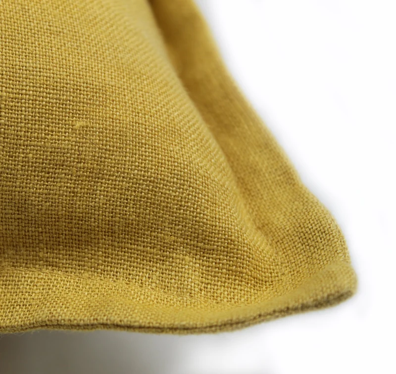 Kissenhülle Linen Senfgelb