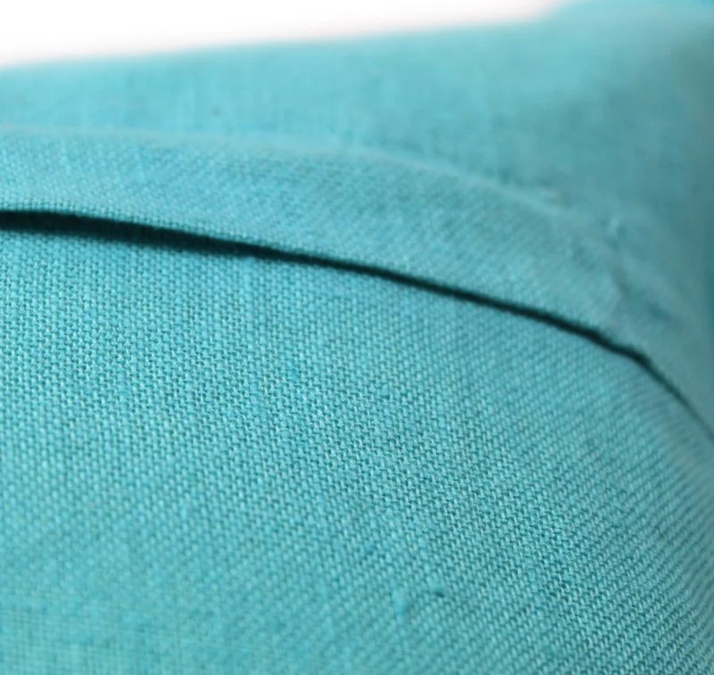 Kissenhülle | Linen in aquablue