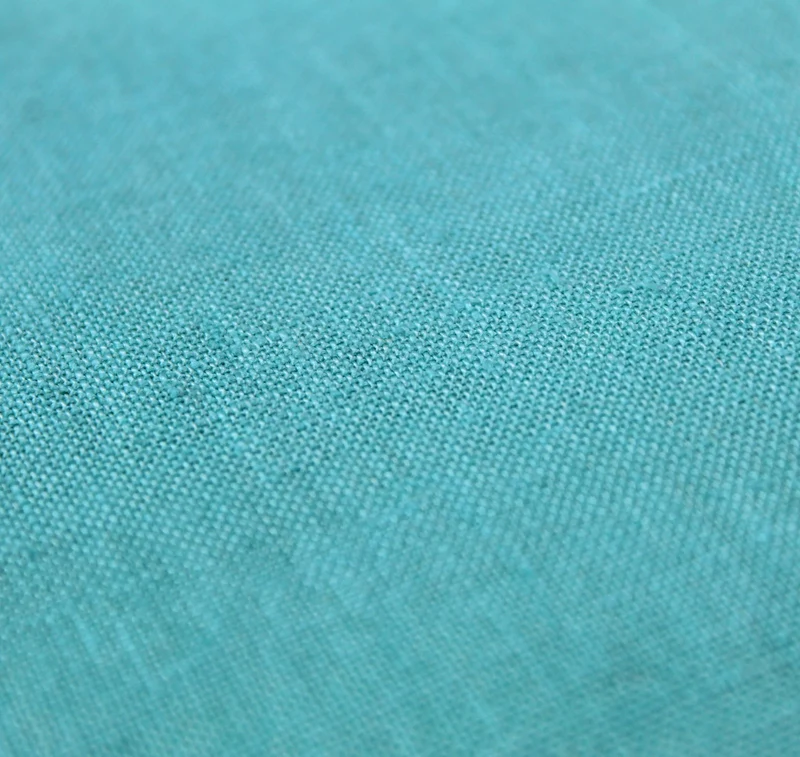Kissenhülle | Linen in aquablue