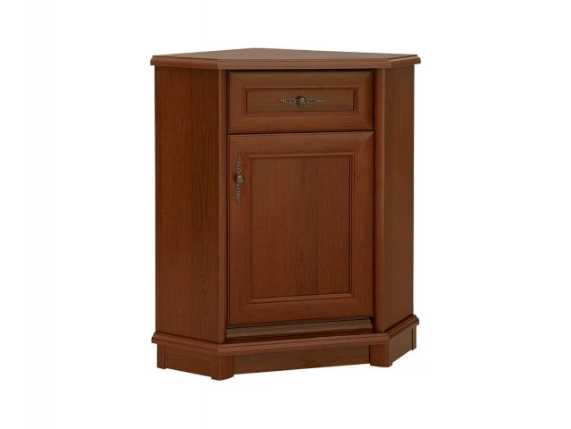Kent Corner Chest of Drawers — 1 Door, 1 Drawer & Shelf, Chestnut