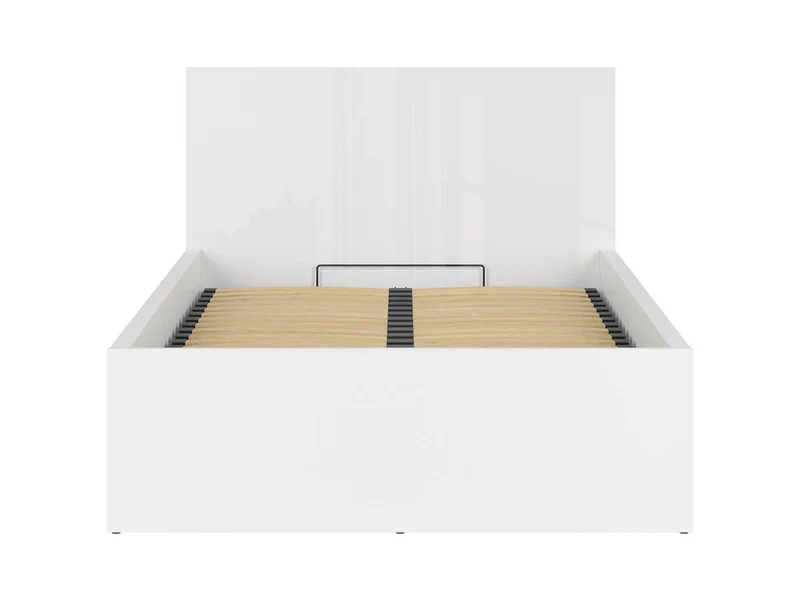 Tetrix Single Bed 120×200 cm + Ceres AV Mattress Set – White Gloss