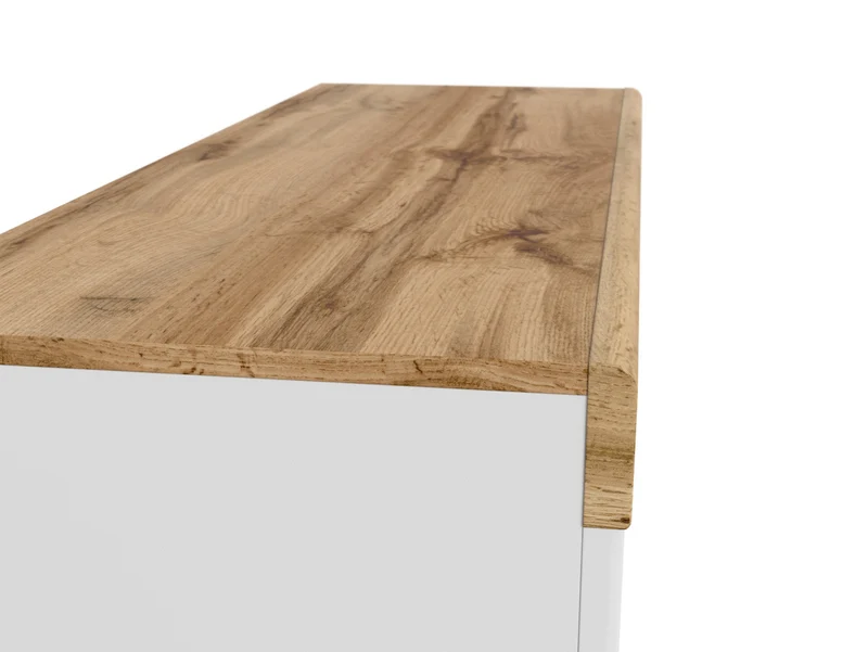 Holten Dressing Table & Desk – White & Wotan Oak, 106 cm
