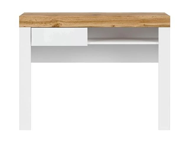 Holten Dressing Table & Desk – White & Wotan Oak, 106 cm