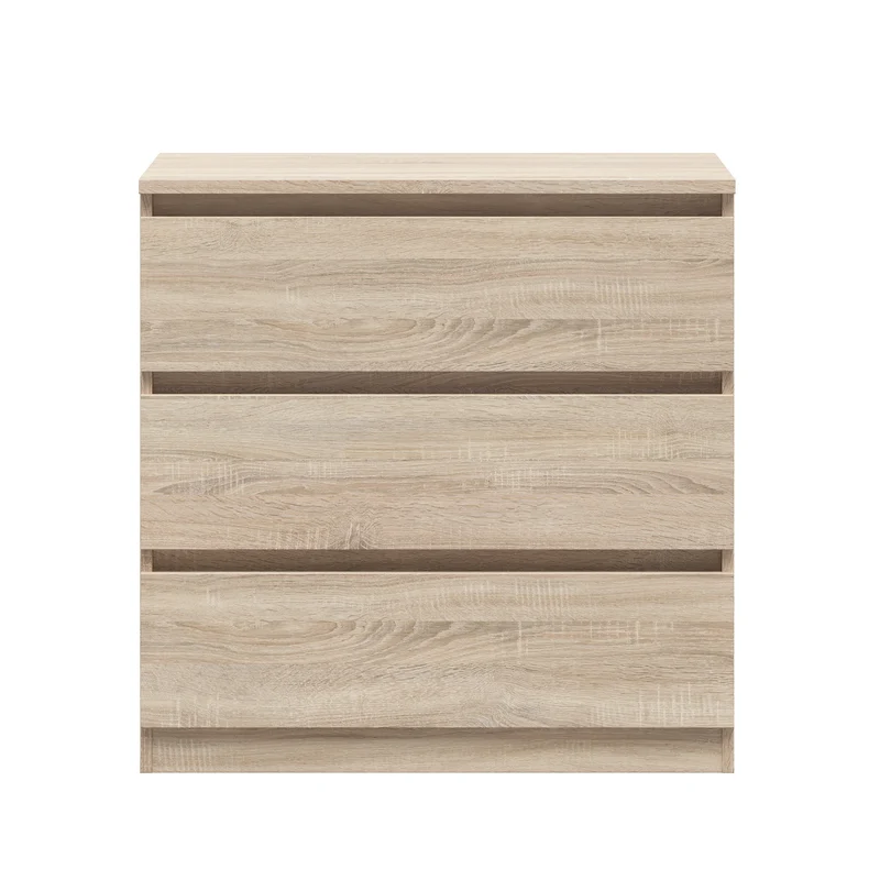 Tetrix — 3-Drawer Chest of Drawers | Sonoma Oak