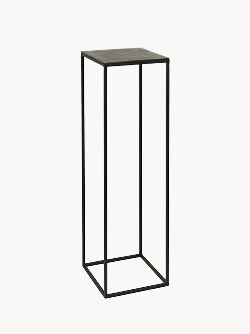 Lambert Dado Säule – Sandguss Aluminium mit Graphit-Finish, 2 Höhen