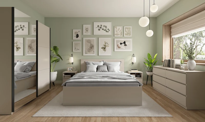 Tetrix Double Bed Frame | Uni Kashmir | 160x200cm | Storage | Frame Only