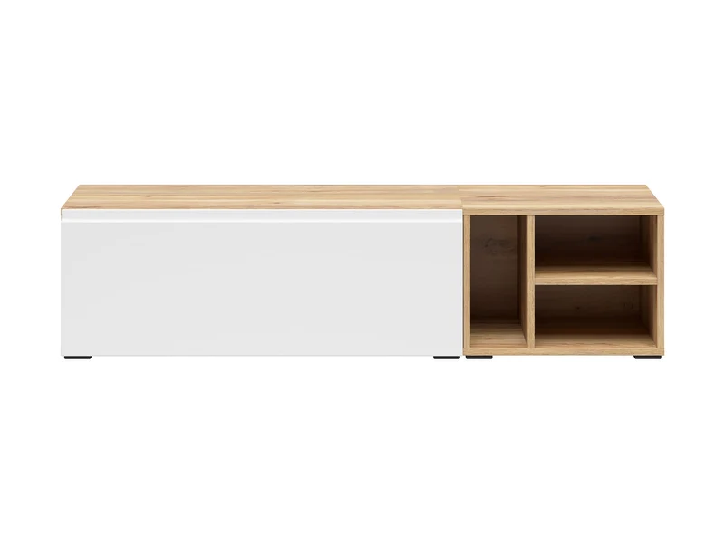 Leno Cabinet Set 90+45cm | Wall-Mounted or Freestanding | Mauvella Oak & White Super Matt | 135cm
