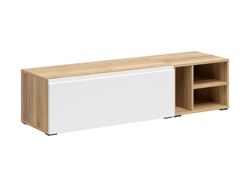 Leno Cabinet Set 90+45cm | Wall-Mounted or Freestanding | Mauvella Oak & White Super Matt | 135cm