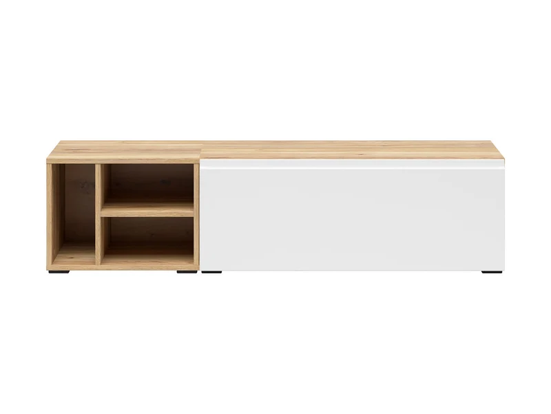 Leno Cabinet Set 90+45cm | Wall-Mounted or Freestanding | Mauvella Oak & White Super Matt | 135cm