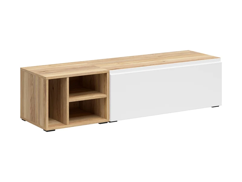 Leno Cabinet Set 90+45cm | Wall-Mounted or Freestanding | Mauvella Oak & White Super Matt | 135cm