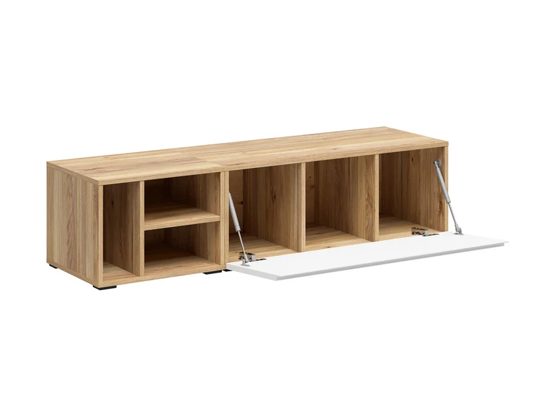 Leno Cabinet Set 90+45cm | Wall-Mounted or Freestanding | Mauvella Oak & White Super Matt | 135cm