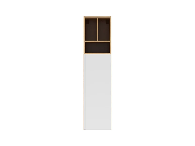 Leno Cabinet Set 90+45cm | Wall-Mounted or Freestanding | Mauvella Oak & White Super Matt | 135cm
