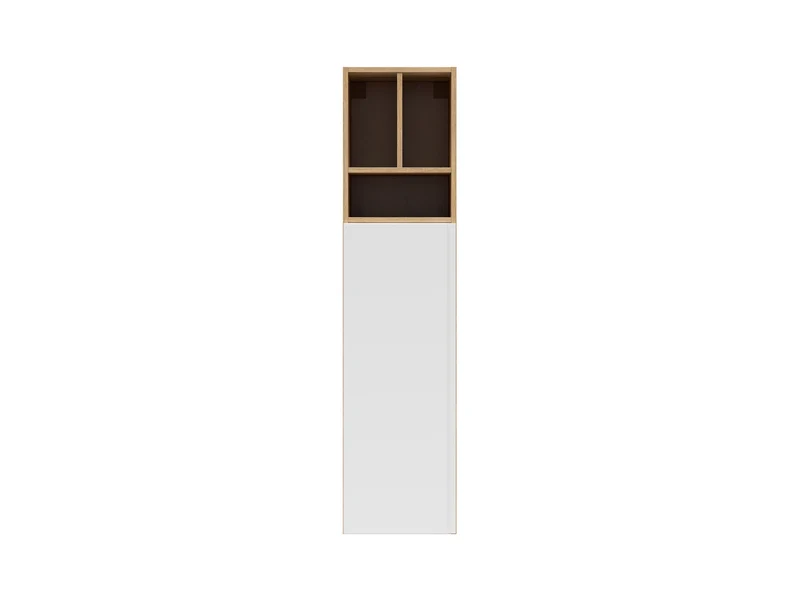 Leno Cabinet Set 90+45cm | Wall-Mounted or Freestanding | Mauvella Oak & White Super Matt | 135cm