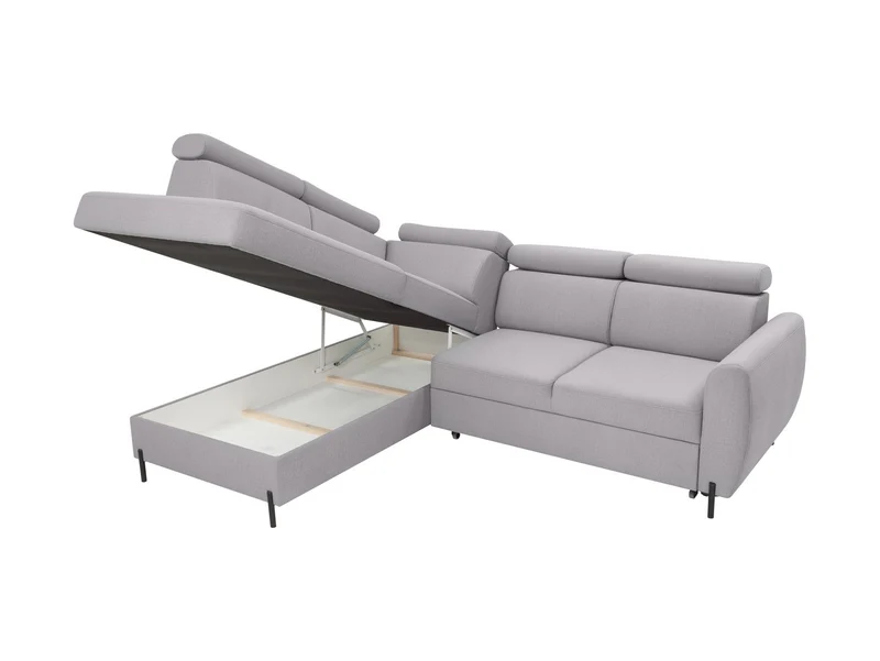Nolio Corner Sofa Bed | Pull-Out Sleeping Function & Storage | 242x203cm | 132x192cm Sleep