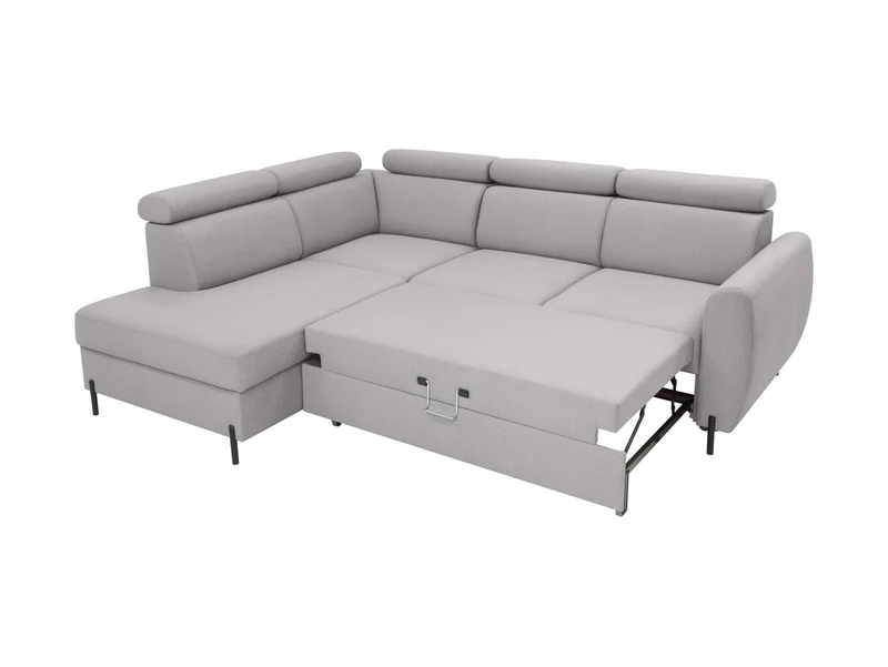 Nolio Corner Sofa Bed | Pull-Out Sleeping Function & Storage | 242x203cm | 132x192cm Sleep