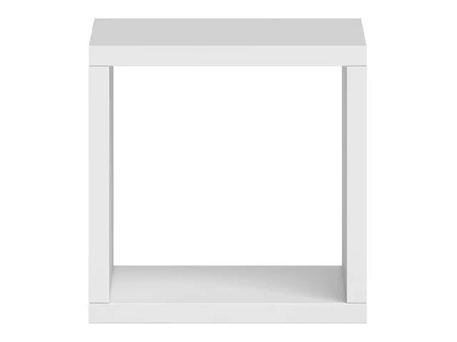 Style I Cube Shelf | White | 41x41x38cm | Open Display Unit | Bedside or Living Room