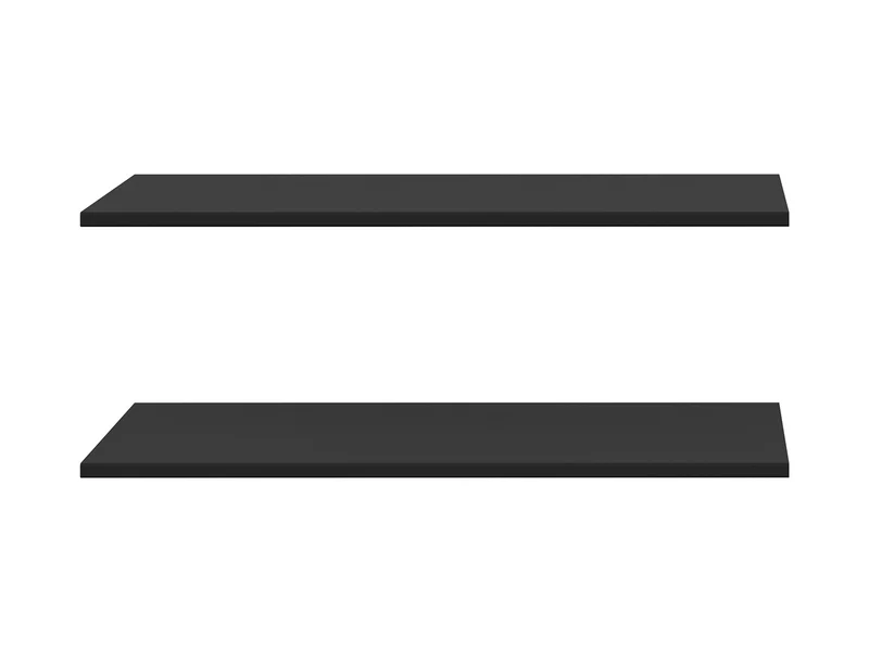 Mix Wardrobe Additional Shelves – Set of 2 | Black | 105.1×48 cm | Accessory for Mix Sliding Wardrobe