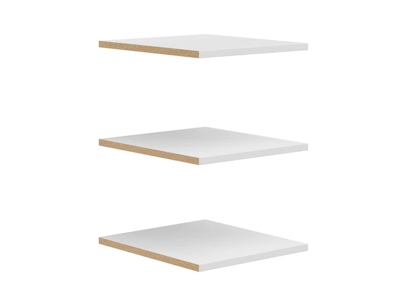 Brando Wardrobe Shelves – Set of 3 | Textile | 43.1×48 cm | Accessory for Brando 2 & Brando 3 Wardrobe