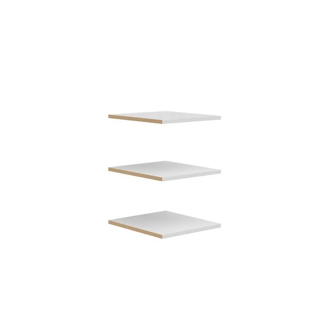 Brando Wardrobe Shelves – Set of 3 | Textile | 43.1×48 cm | Accessory for Brando 2 & Brando 3 Wardrobe