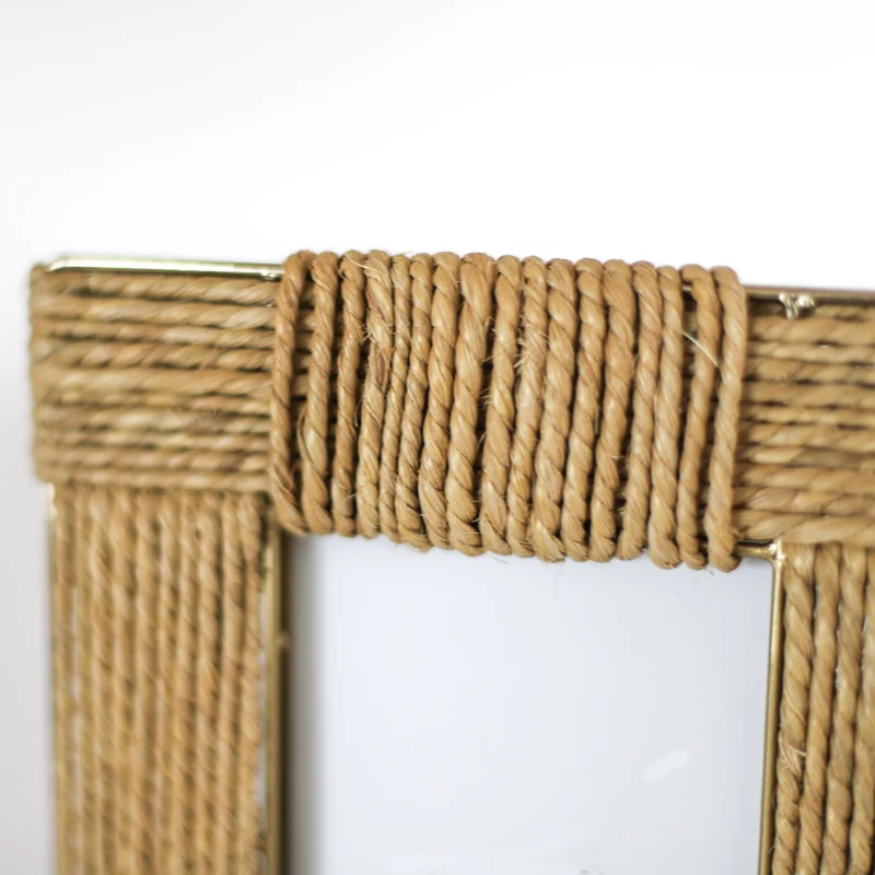 Bilderrahmen | Braid aus Geflecht mit Gold