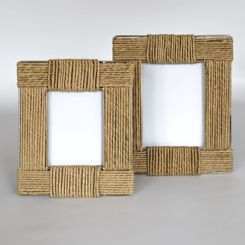 Bilderrahmen | Braid aus Geflecht mit Gold