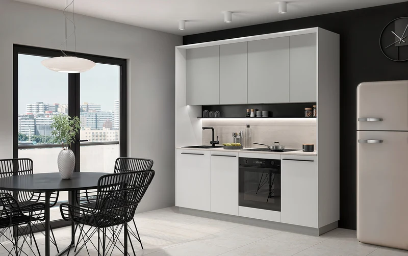 Milino Kitchen Surround Panels 210 cm – Alpine White | Finishing Kit