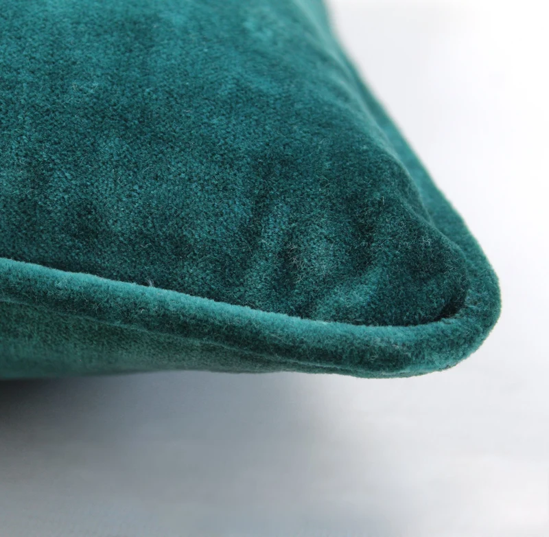 Kissenhülle Velours | turquoise
