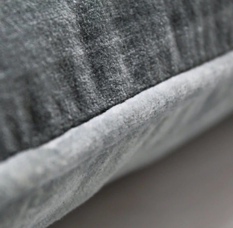 Kissenhülle Velours | silvergrey