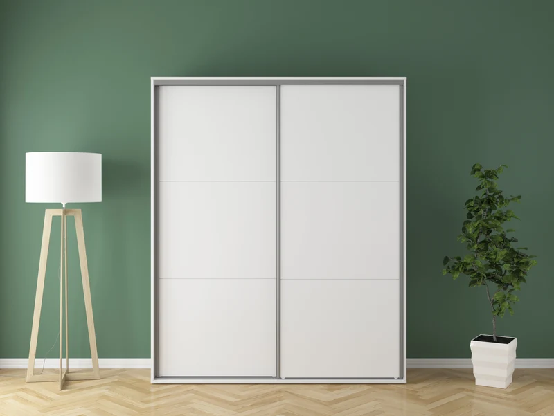 Flex Sliding Wardrobe 180 cm – White, 4 Soft-Close Drawers, 2 Rails, 5 Shelves, 10-Year Warranty