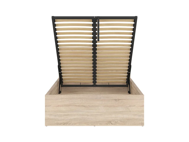Bed Set 120 Tetrix + Merida Mattress – Single Bed with Storage