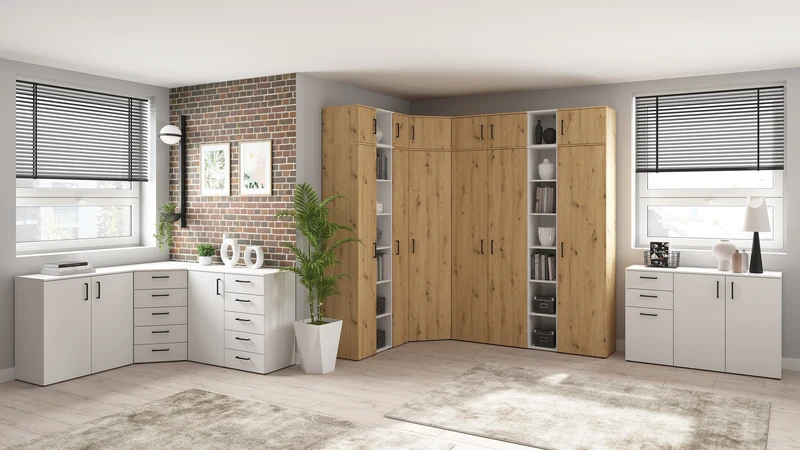 MultiDo Modular Cabinet with Door – Wall, Floor or Worktop Unit | Light Atelier | 30cm