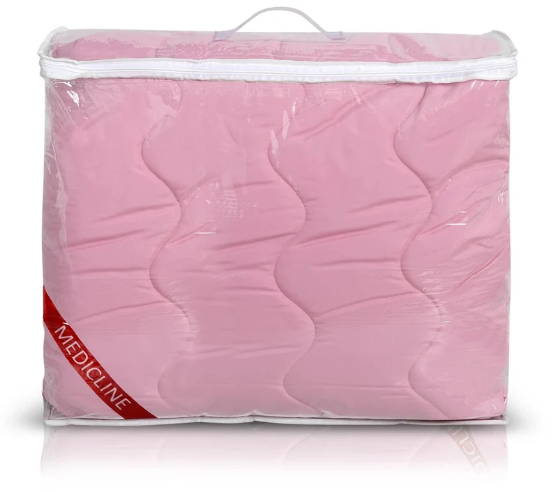 Bettdecke 155 x 220 cm ganzjährig allergikerfreundlich Mikrofaser rosa Silikonfüllungfüllung