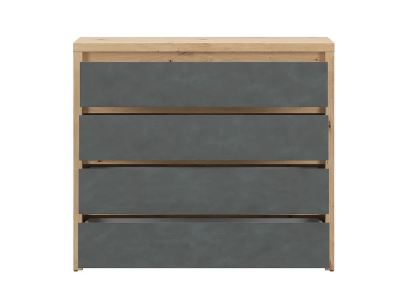 Larios Chest of Drawers 105x91 cm – Artisan Oak & Matera, Angled Fronts