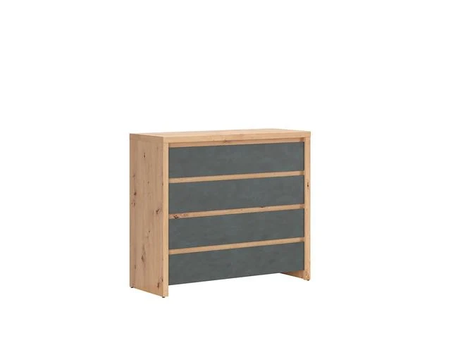 Larios Chest of Drawers 105x91 cm – Artisan Oak & Matera, Angled Fronts