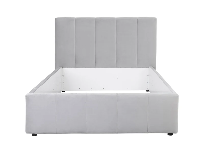 Lones Upholstered Bed 140x200 cm – Bedding Storage, Optional Ergo Packages