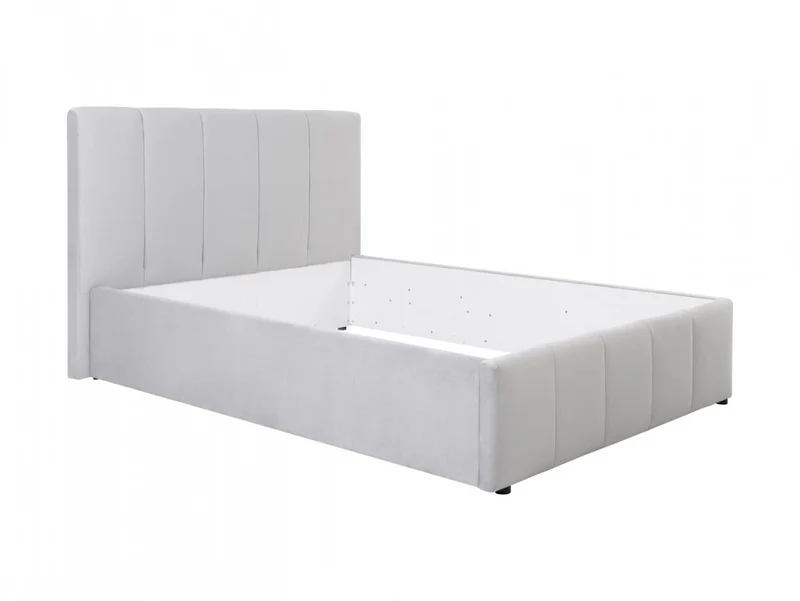 Lones Upholstered Bed 140x200 cm – Bedding Storage, Optional Ergo Packages