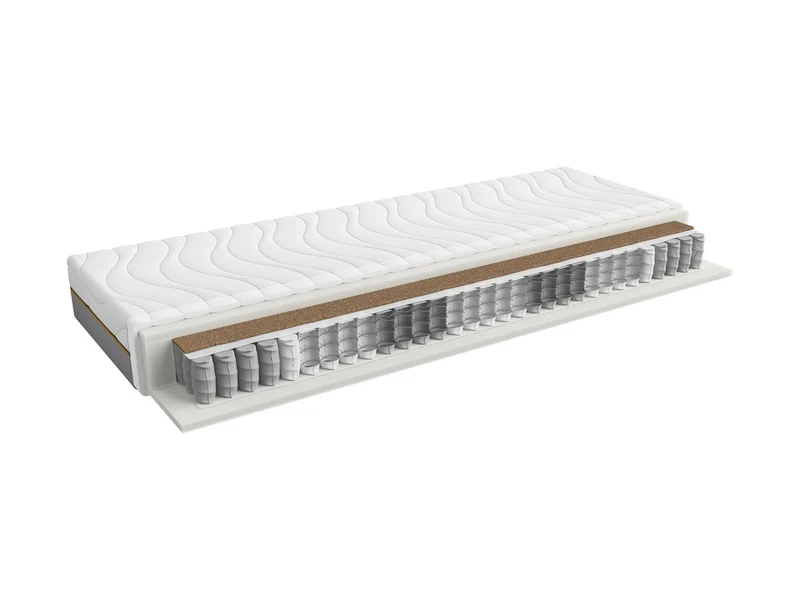 Forn Bed Set 160×200 cm – Dark Delano Oak & Black Matt + Ceres AV Mattress, 25-Year Warranty