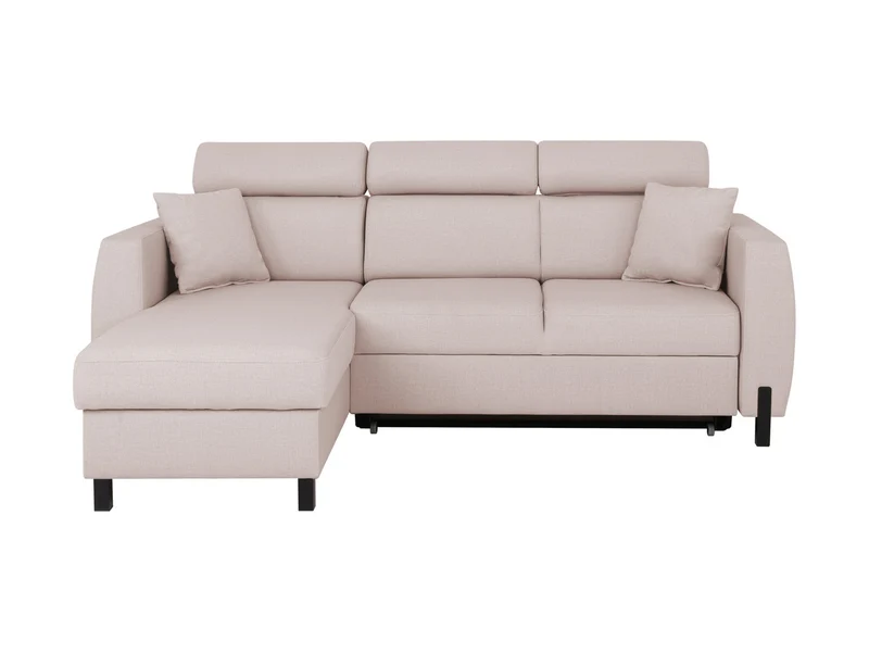 Tulio Corner Sofa Bed with Storage – Reversible Left/Right | Adjustable Headrests