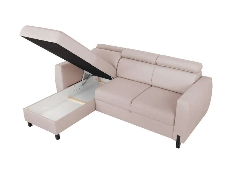 Tulio Corner Sofa Bed with Storage – Reversible Left/Right | Adjustable Headrests