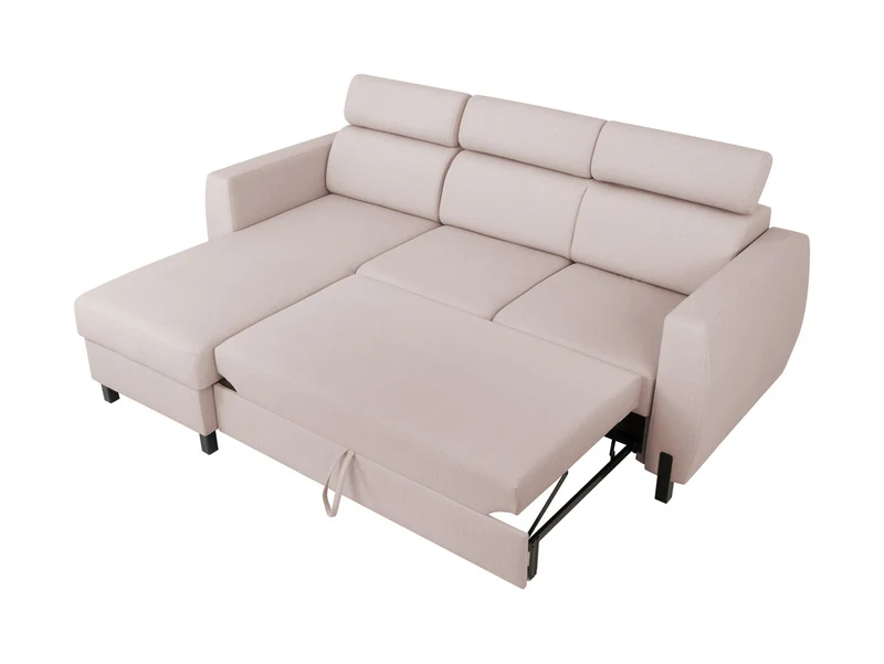 Tulio Corner Sofa Bed with Storage – Reversible Left/Right | Adjustable Headrests